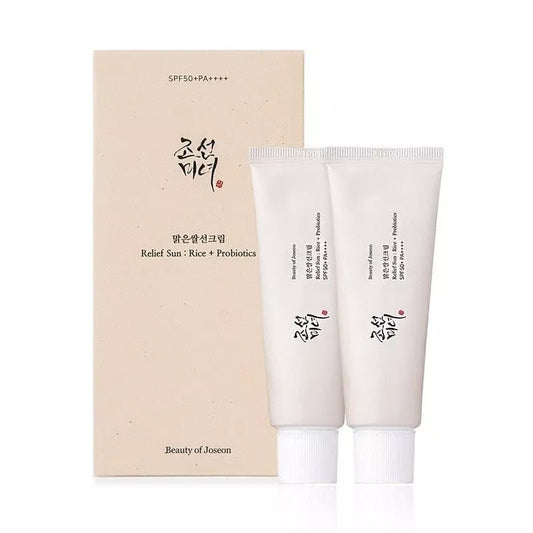 Beauty Joseon Relief Sun: Rice + Probiotics Set(Pack Of 2, 50ML each)